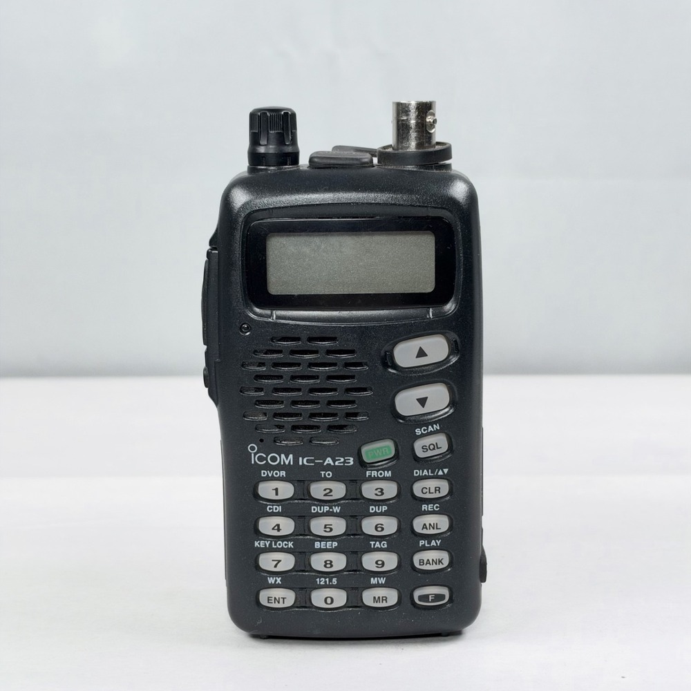 ICOM IC-A23 VHF Air Band Transceiver Handheld Two-Way Radio - Black w/ Battery